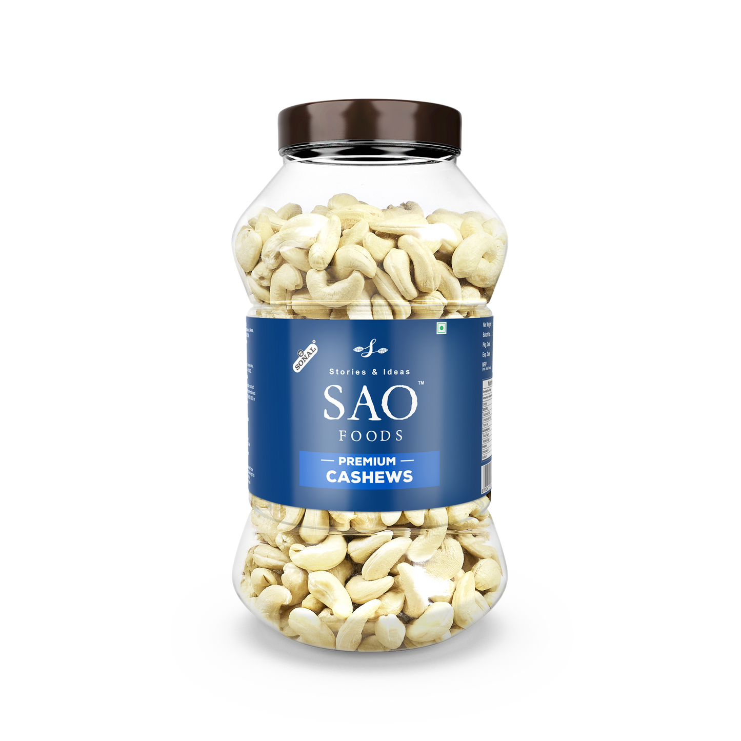 SAO Foods Premium Cashews 1 kg