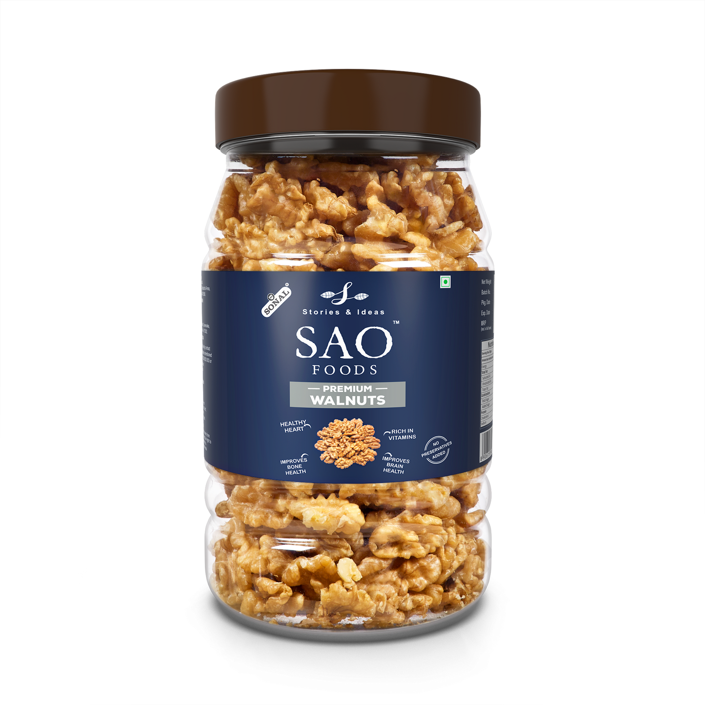 SAO Foods Premium Walnuts 500 gm
