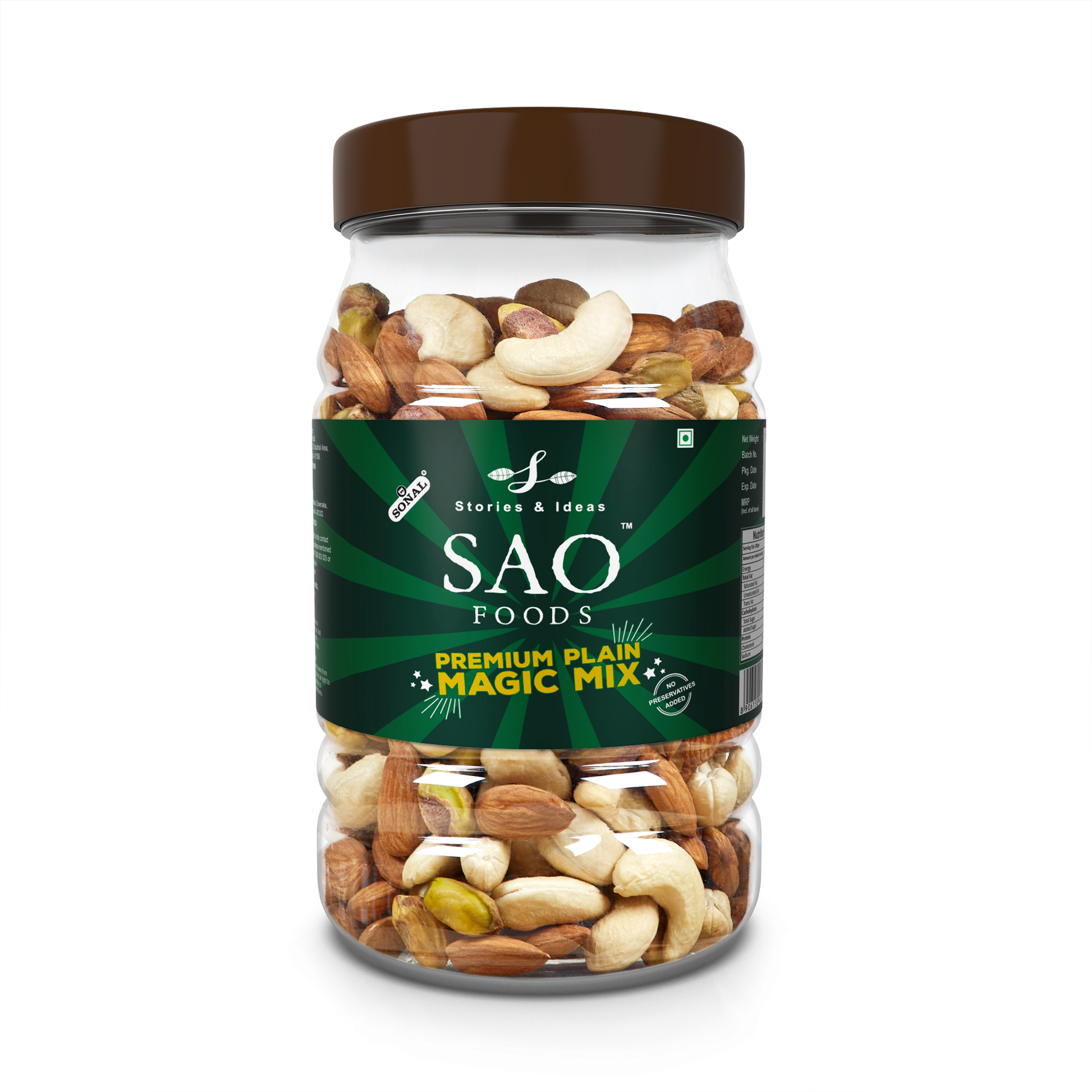 SAO Foods Roasted Plain Premium Magic Mix 500 gm