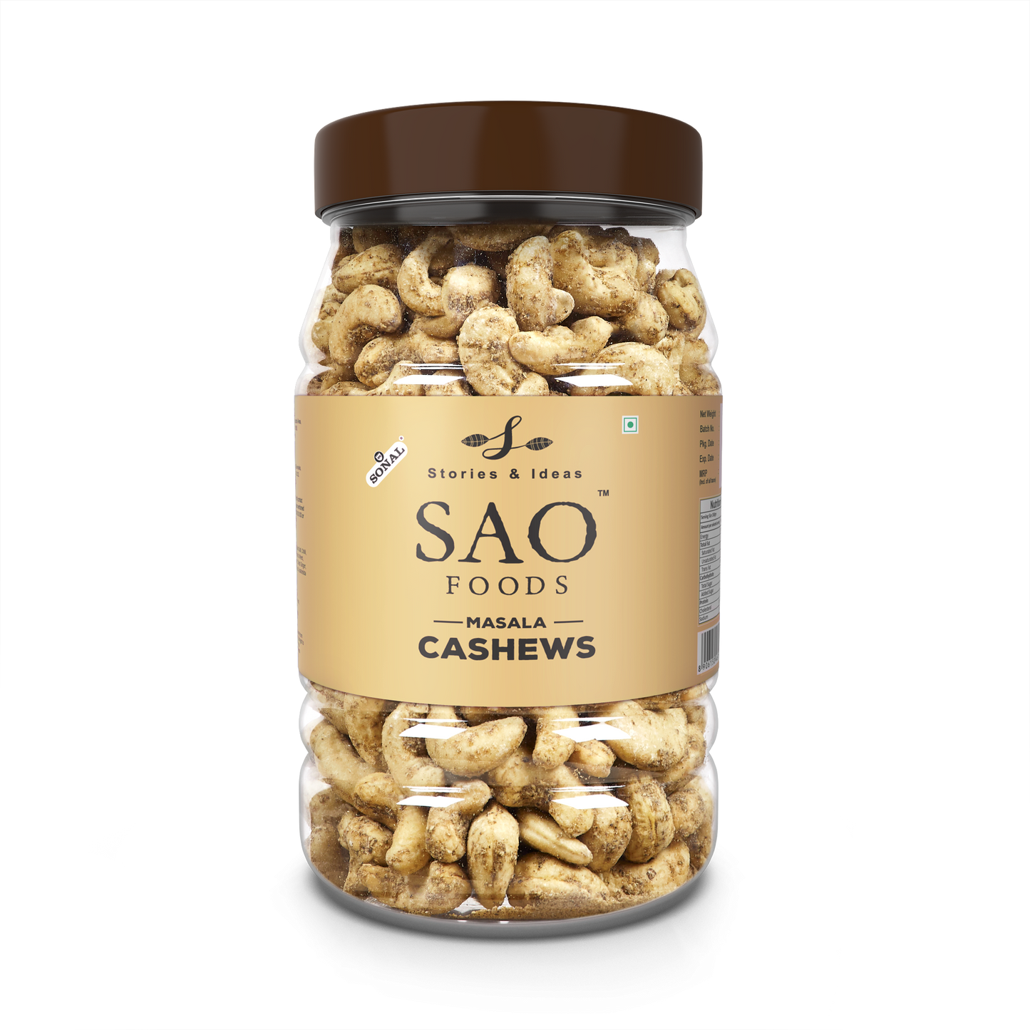 SAO Foods Masala Cashews 500 gm