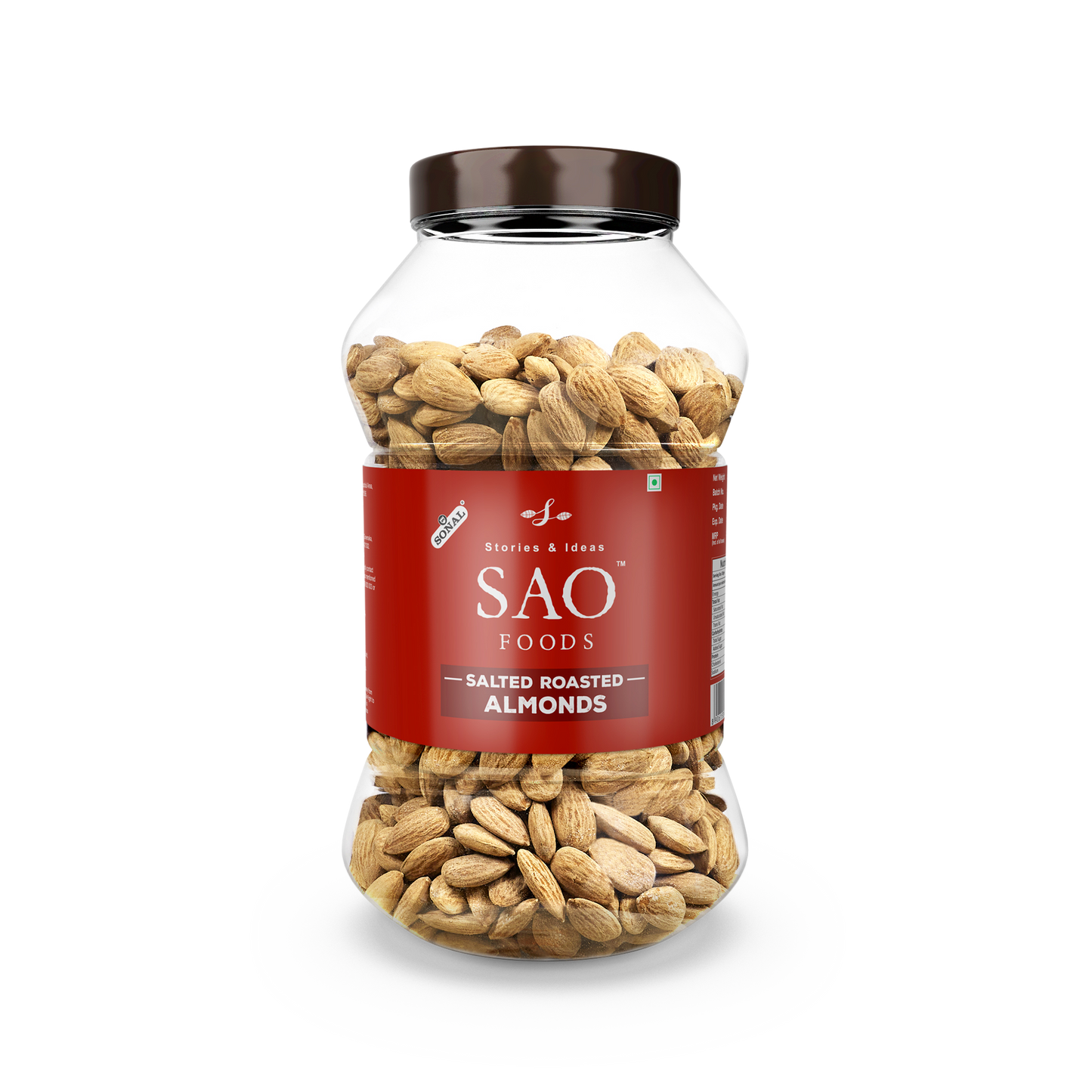 SAO Foods Salted Roasted Almonds 1 kg