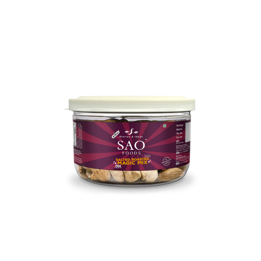 SAO Foods Salted Roasted Magic Mix 100 gm | Tin Cap PET Jar