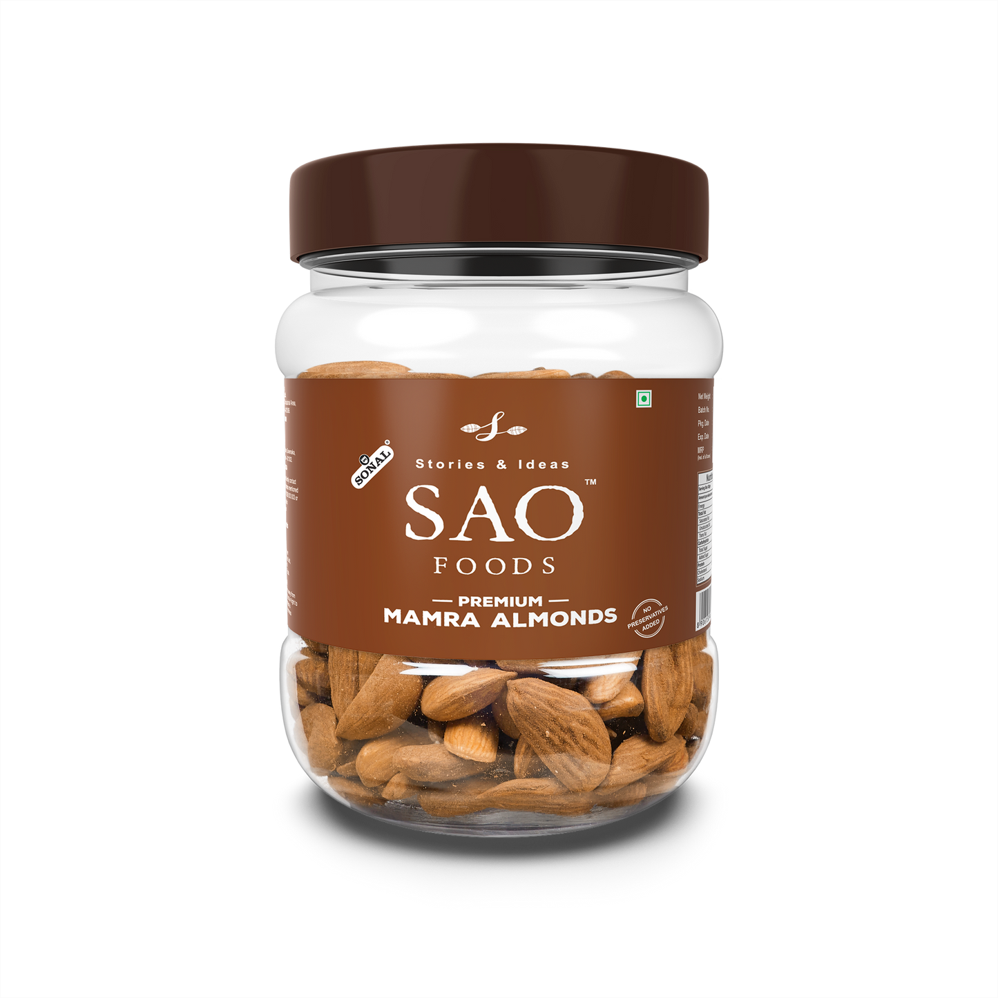 SAO Foods Premium Mamra Almonds 250 gm