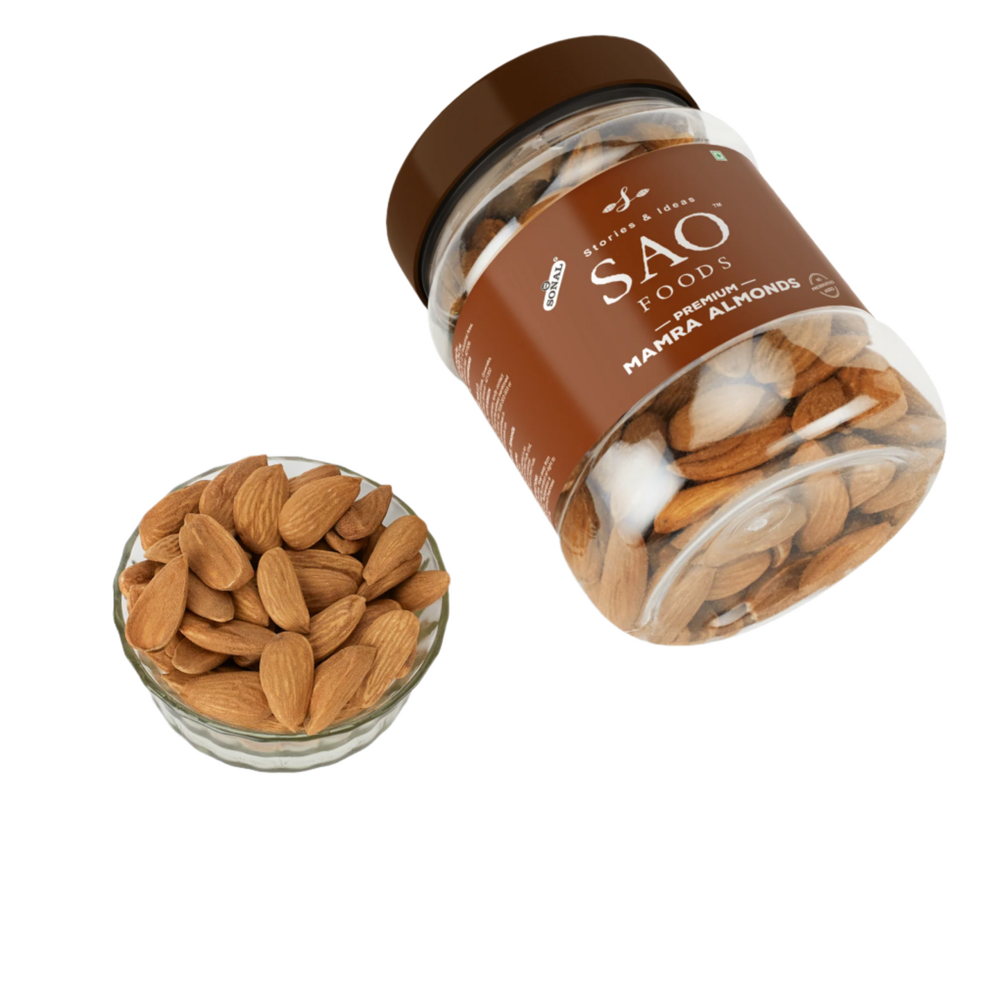 SAO Foods Premium Mamra Almonds 250 gm