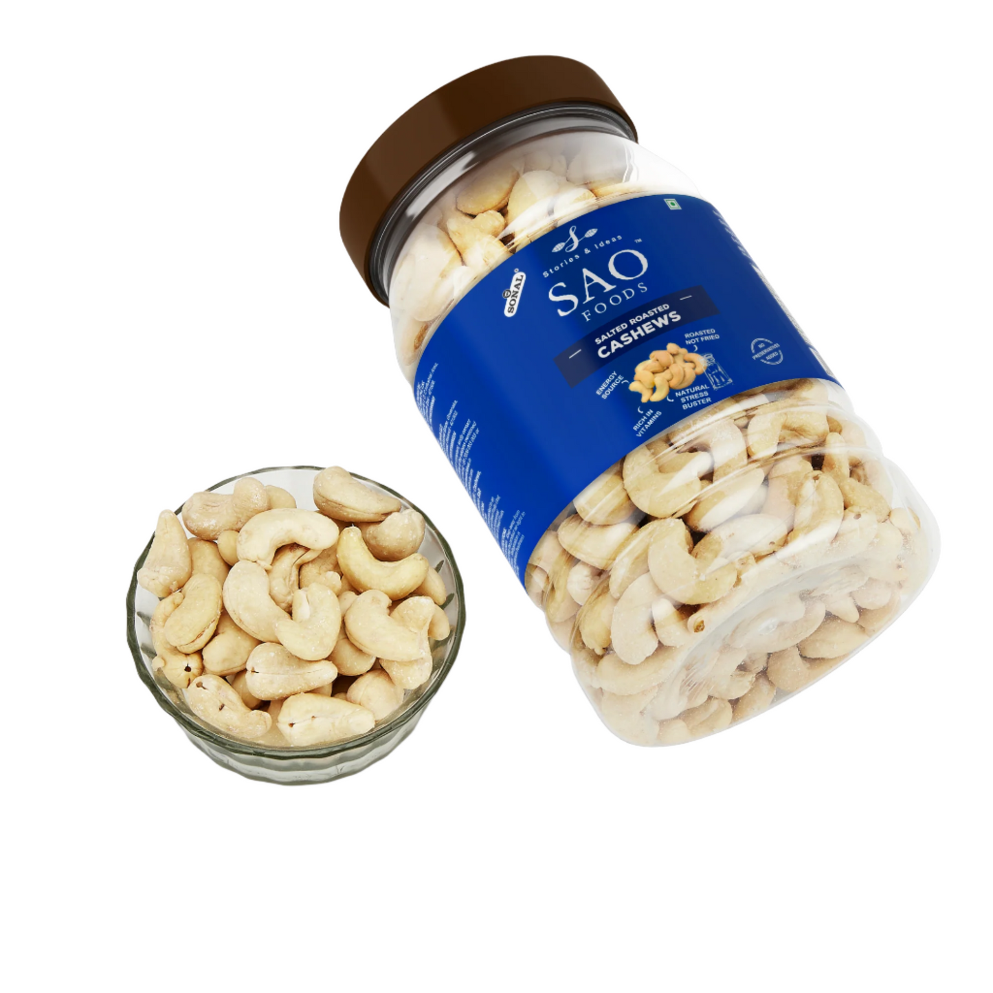 SAO Foods Roasted & Salted Cashews 500 gm