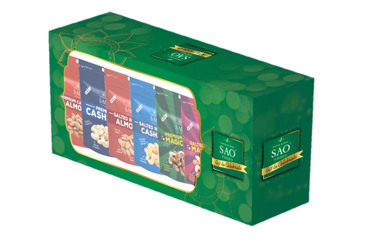 SAO FOODS Assorted Dry Fruits Box Rs. 50 each (10 packs) | Bigger & Zipper Packs