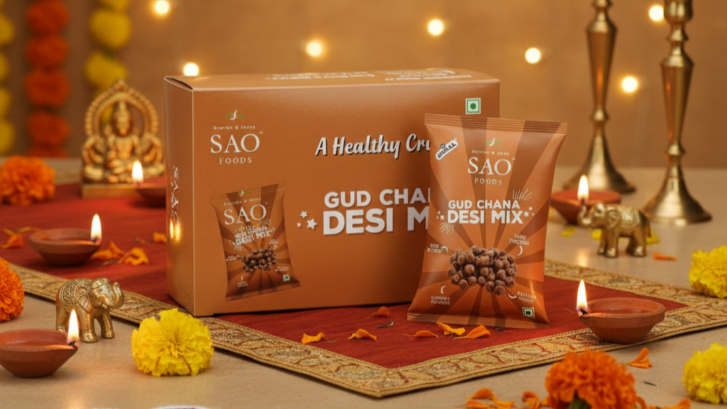 Gud Chana Desi Mix: A Sweet and Savory Diwali Snack That Should Grace Your Guest Corner