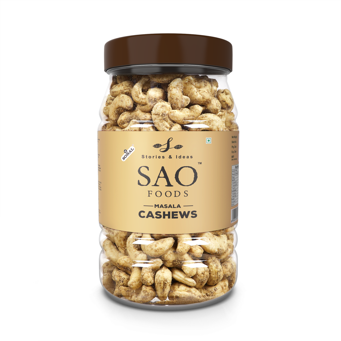 SAO Foods Masala Cashews 500 gm 