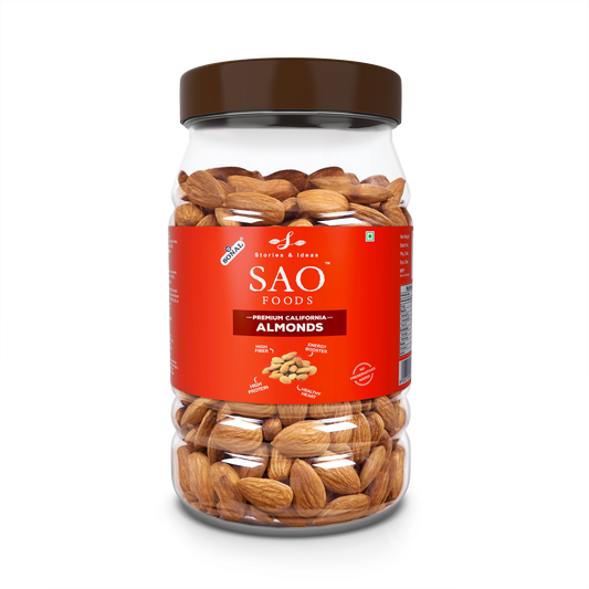 SAO Foods Roasted Premium California Almonds 500 gm