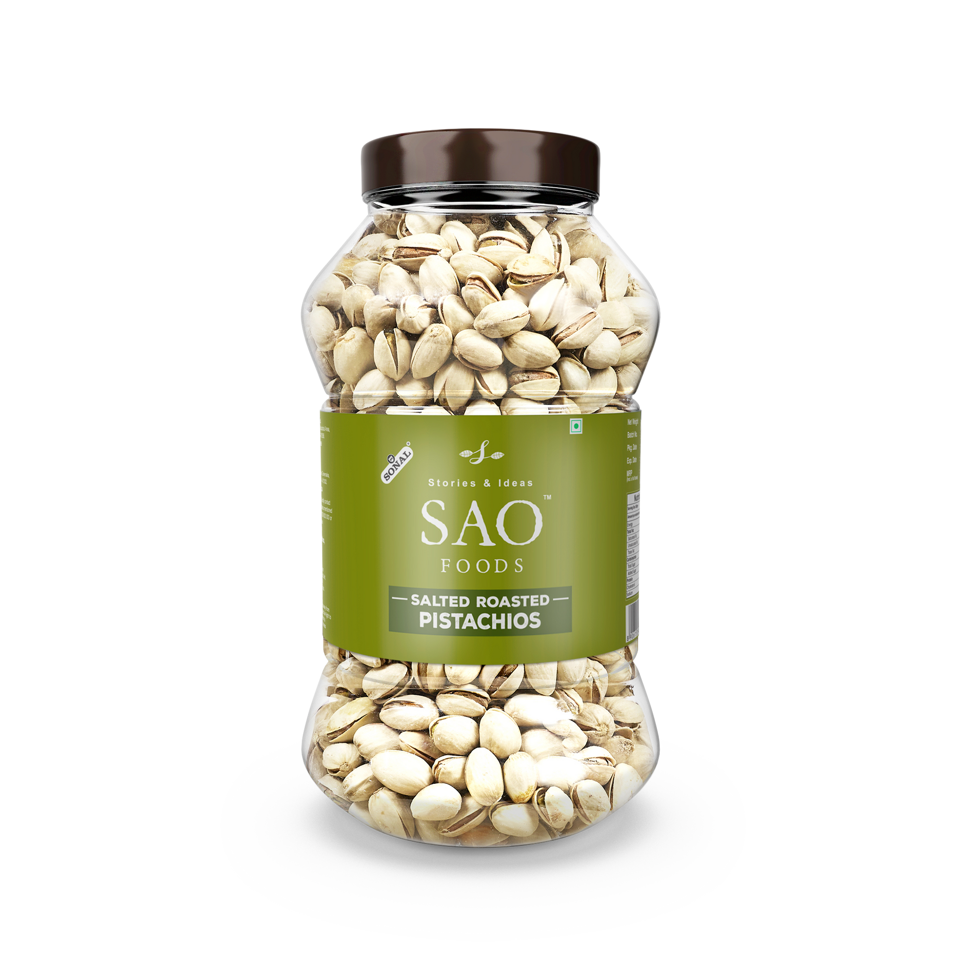 SAO Foods Salted Roasted Pistachios 1 kg