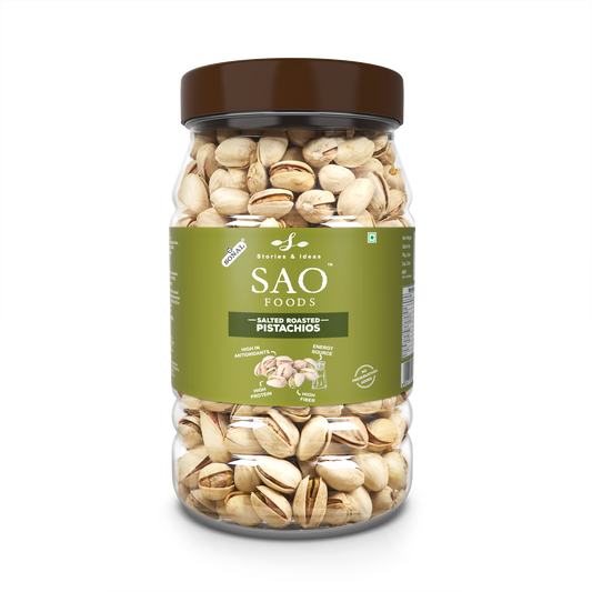 SAO Foods Roasted & Salted Pistachios 500 gm