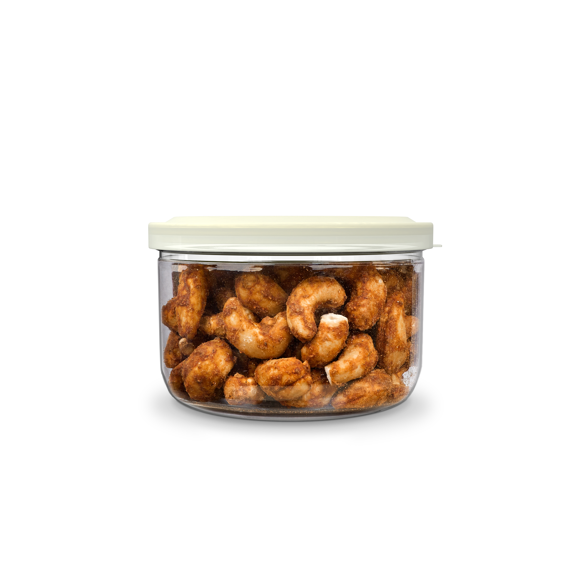 SAO FOODS Red Chilli  Cashews 80 gm | Tin Cap PET Jar - SAO Foods # #