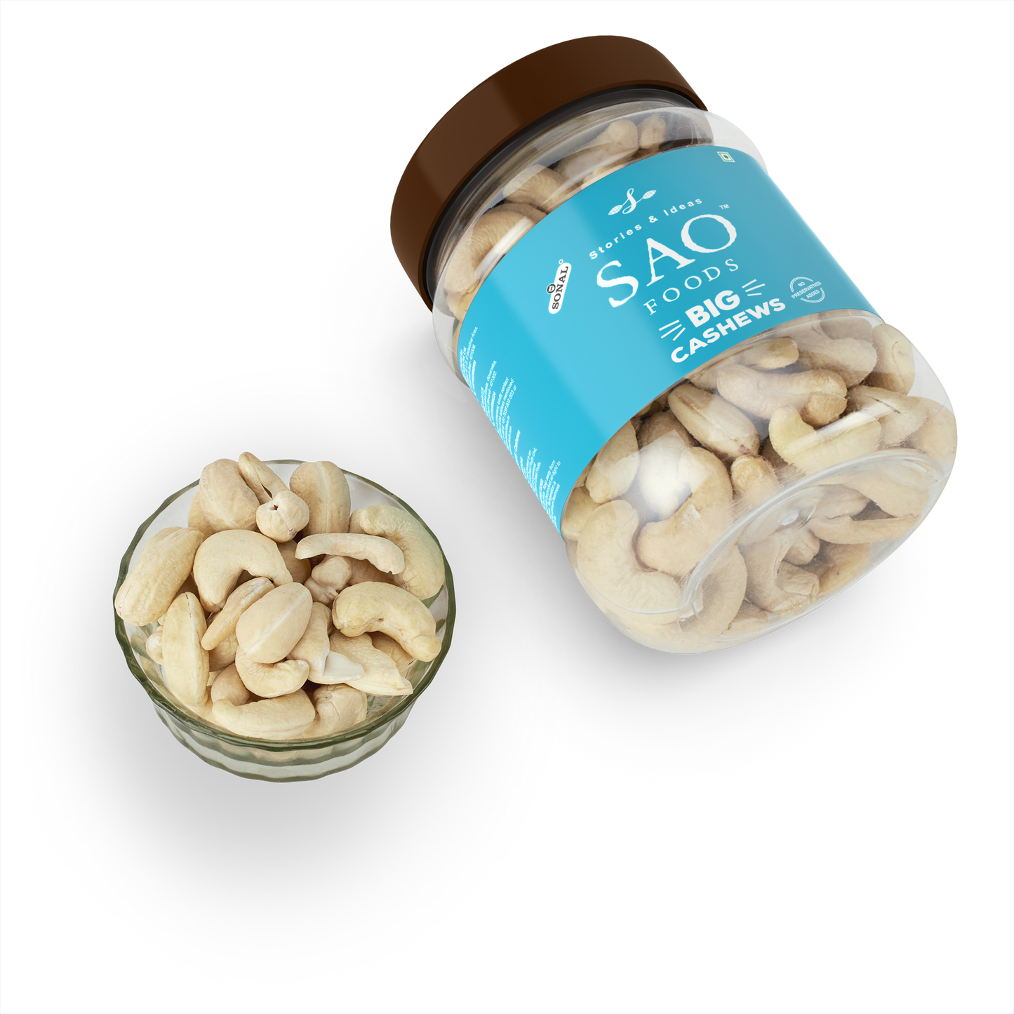 SAO Foods Big Cashews 250 gm