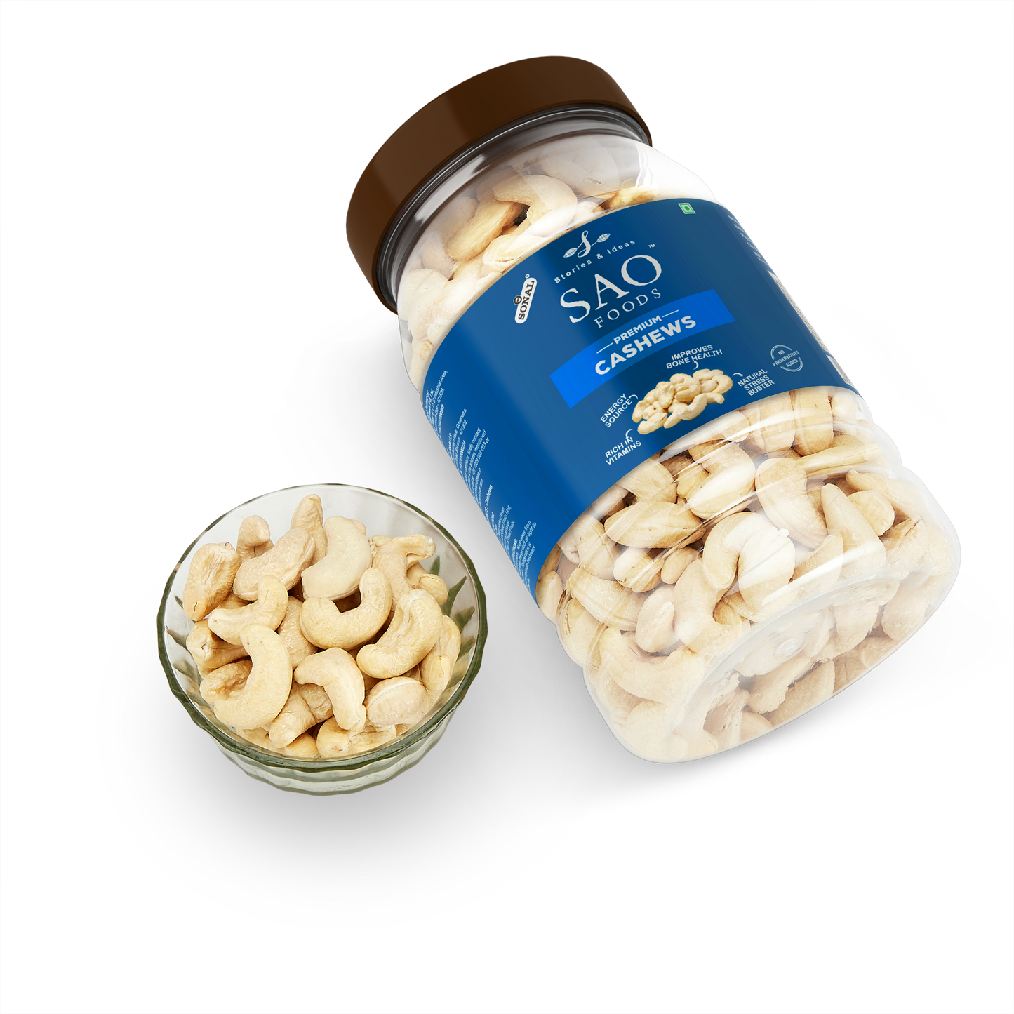 SAO Foods Roasted Premium Cashews 500 gm