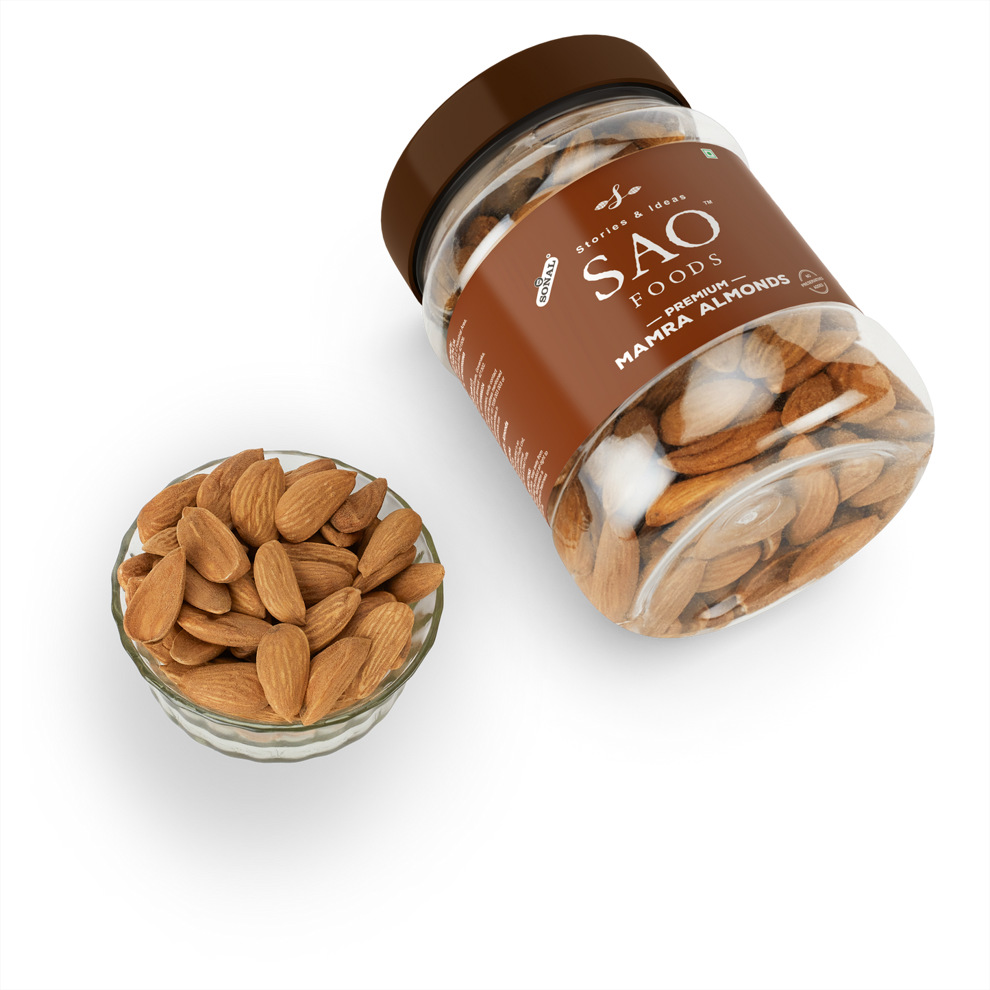 SAO Foods Premium Mamra Almonds 250 gm