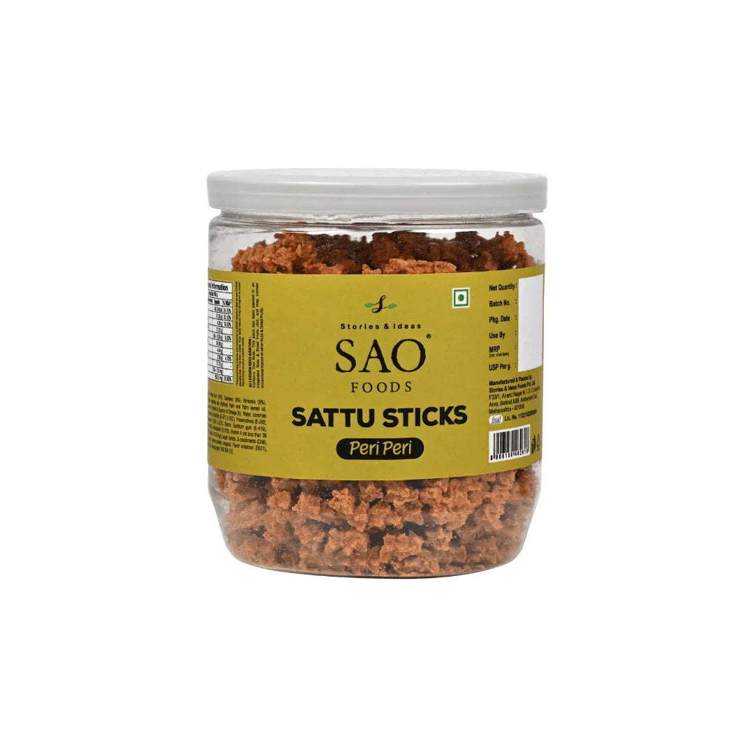 ar of SAO Foods Sattu Sticks