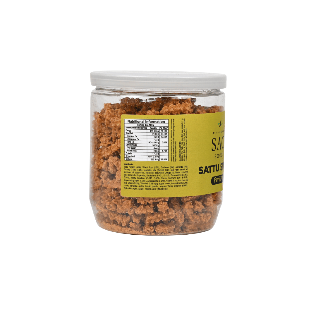 SAO FOODS Sattu Sticks Peri Peri 180gm