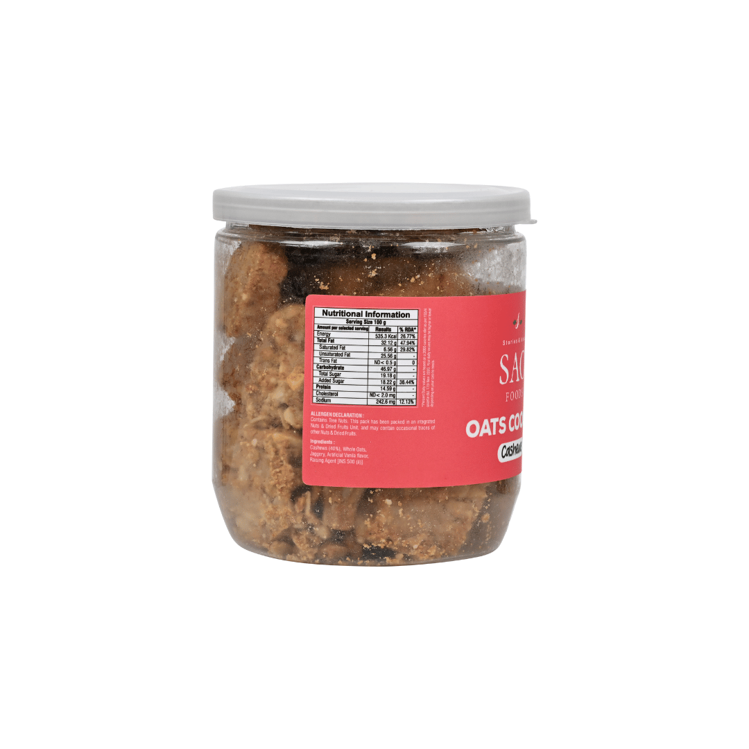 SAO FOODS Oats Cookies Cashews 260g 4