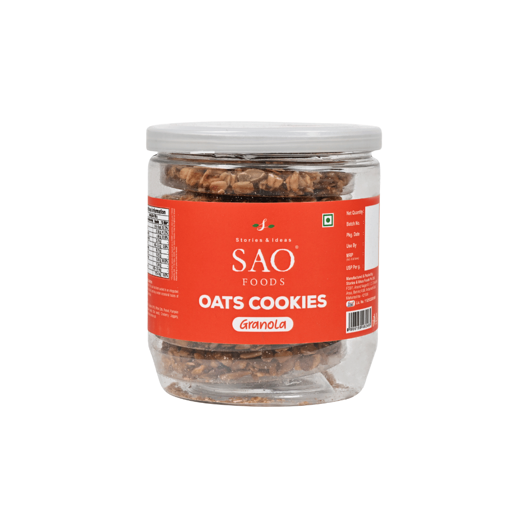 SAO FOODS Oats Cookies Granola 180gm 1