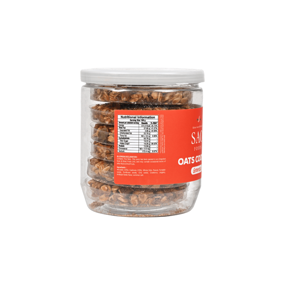 SAO FOODS Oats Cookies Granola 180gm 2