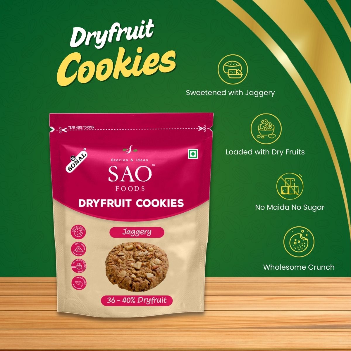 SAO Foods Dryfruit Cookies