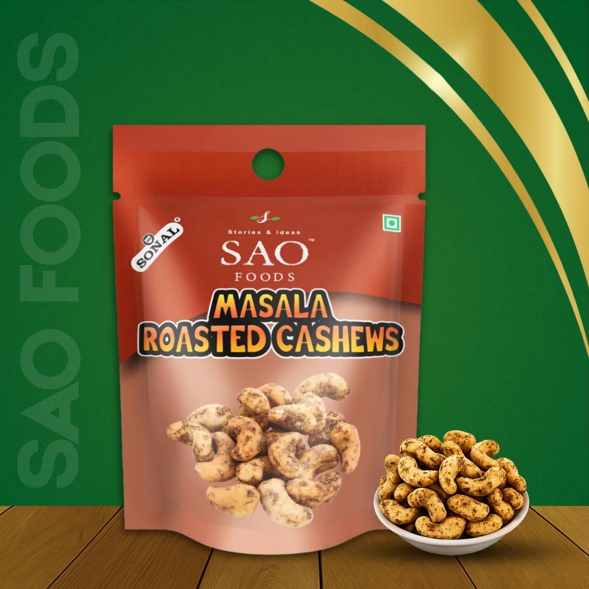 Masala Roasted Cashews with Open Product