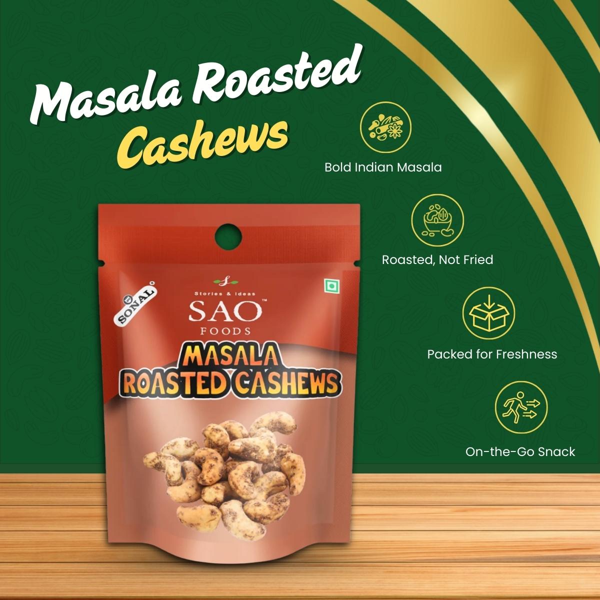 Masala Roasted Cashews with Features