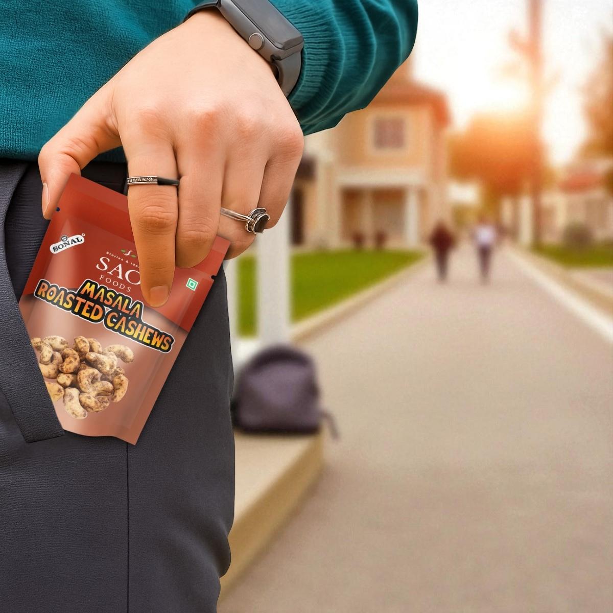 Masala Roasted Cashews - 110g | 10 Small Packs