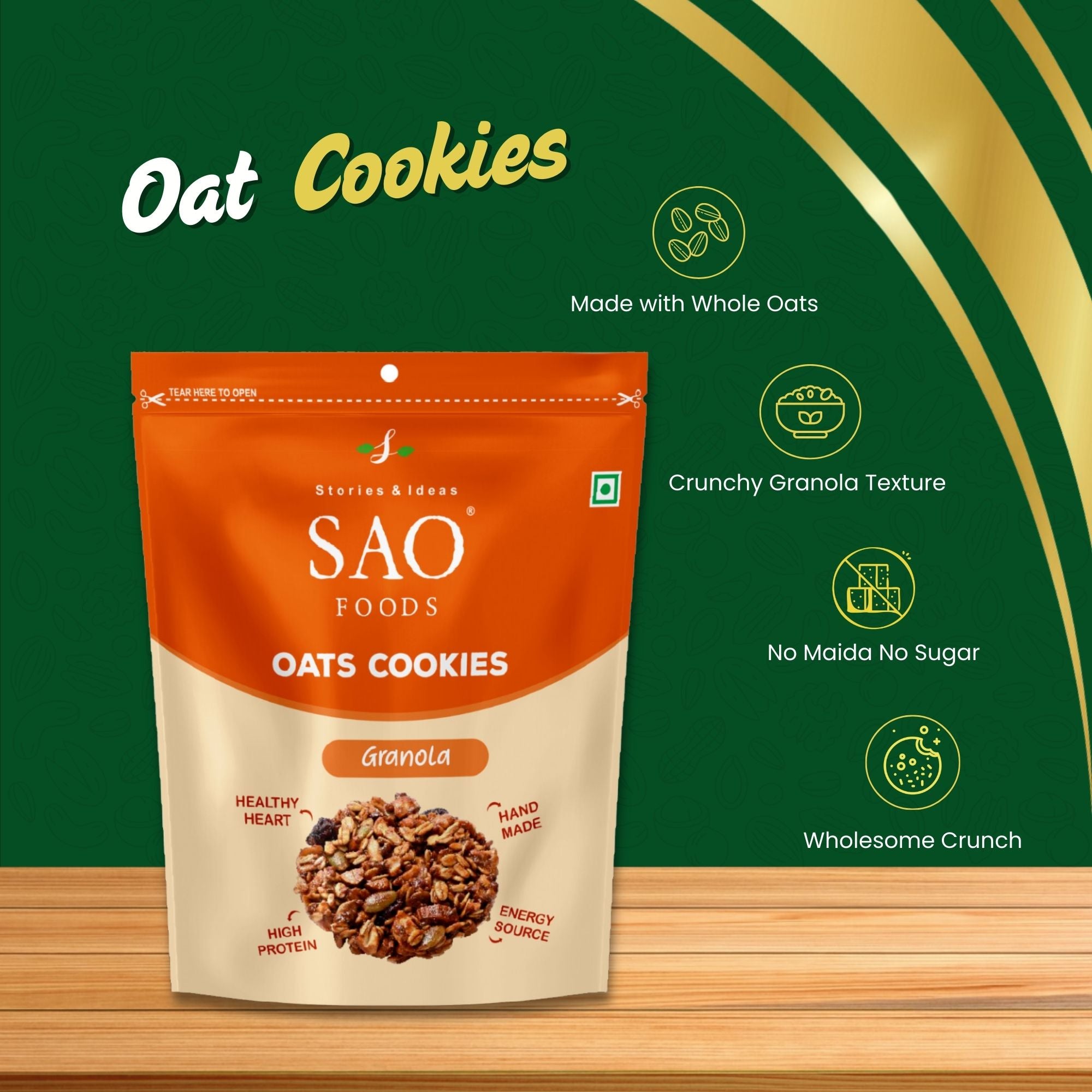 SAO Foods Oats Cookies with Features