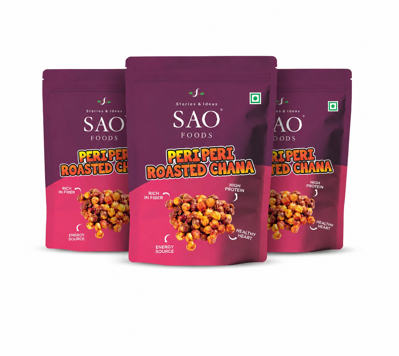 Peri Peri Chana Desi Mix - 600g | Pack of 3 | Refill Pack