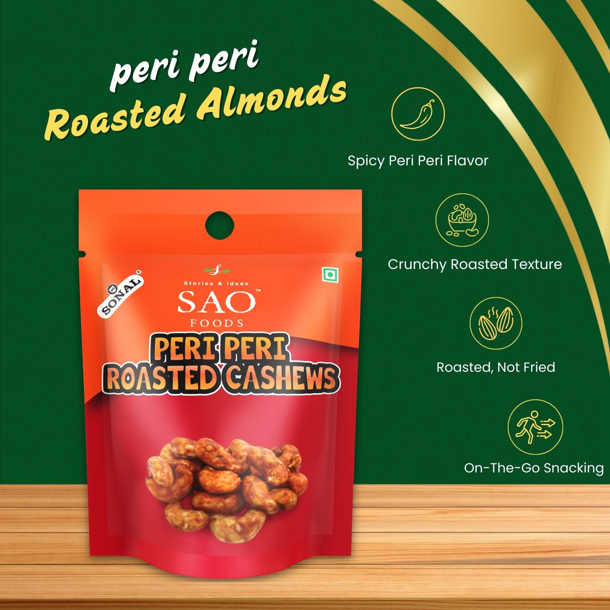 SAO Foods peri peri roasted cashews