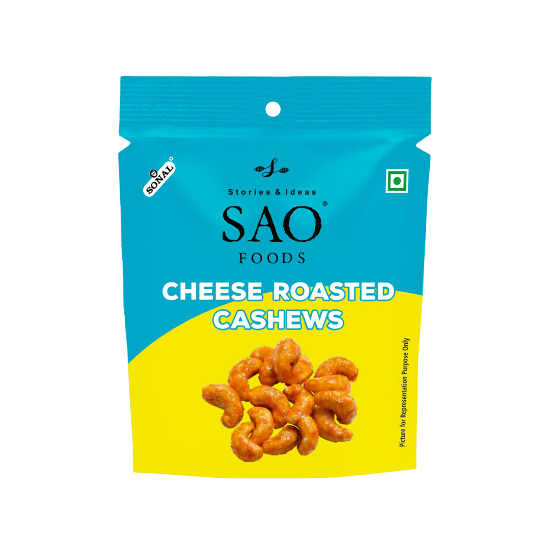 Cheese Roasted Cashews - 100g | 10 Small Packs