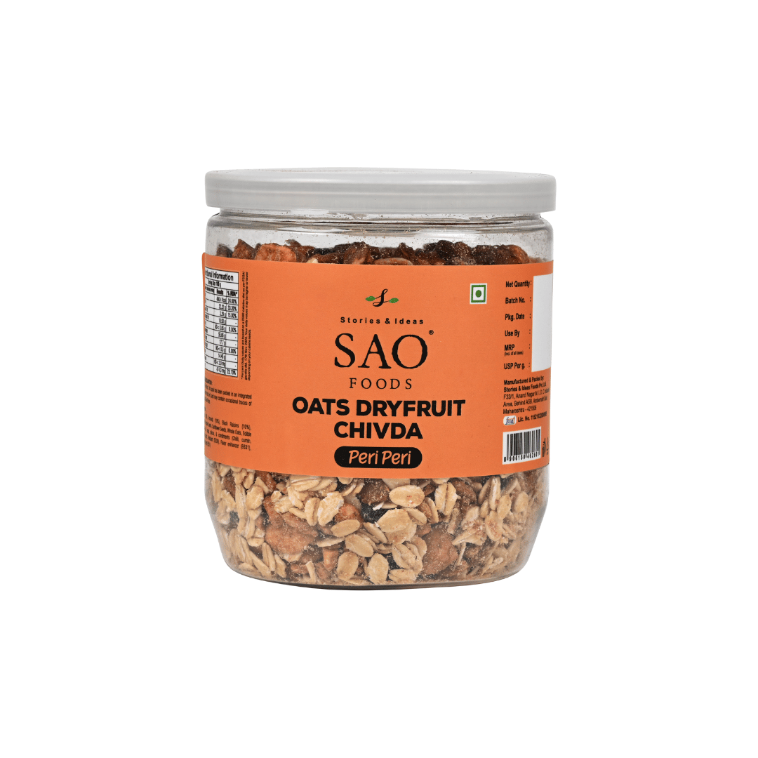 SAO FOODS Oats Chivda Peri Peri 270gm