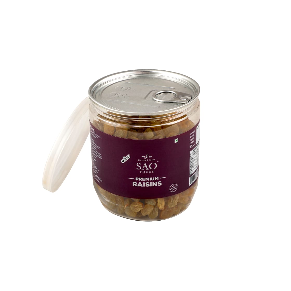 SAO Foods Premium Raisins 250 gm | PET Jar with Aluminium cap - SAO Foods # #