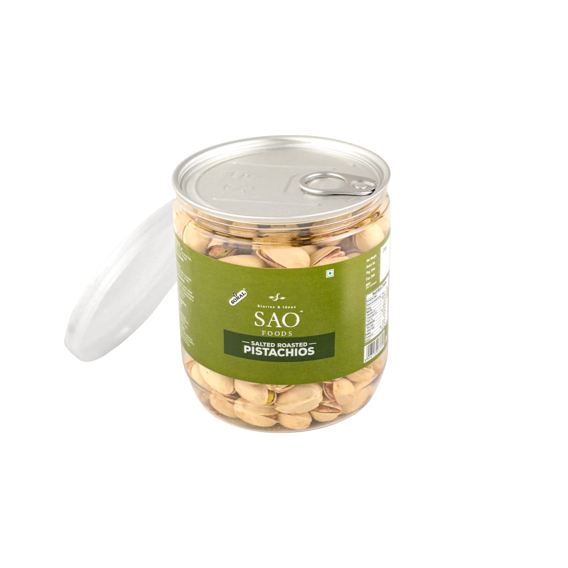SAO FOODS Roasted & Salted Pistachios 250 gm | PET Jar with Aluminum cap - SAO Foods # #