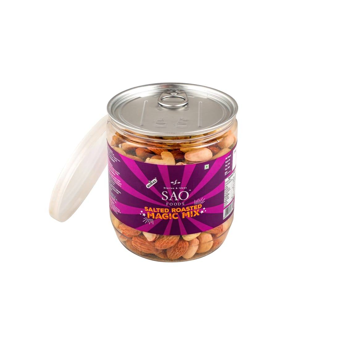 SAO FOODS Roasted & Salted Magic Mix 250 gm | PET Jar with Aluminum cap - SAO Foods # #