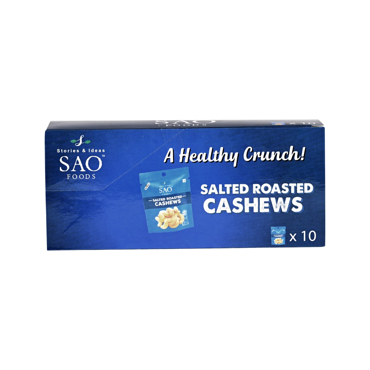 SAO Foods salted roasted cashews assorted 100g in 10 small packs