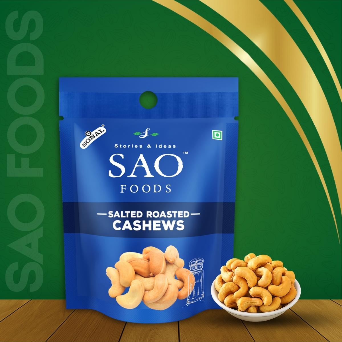 Salted Roasted Cashews with Open product