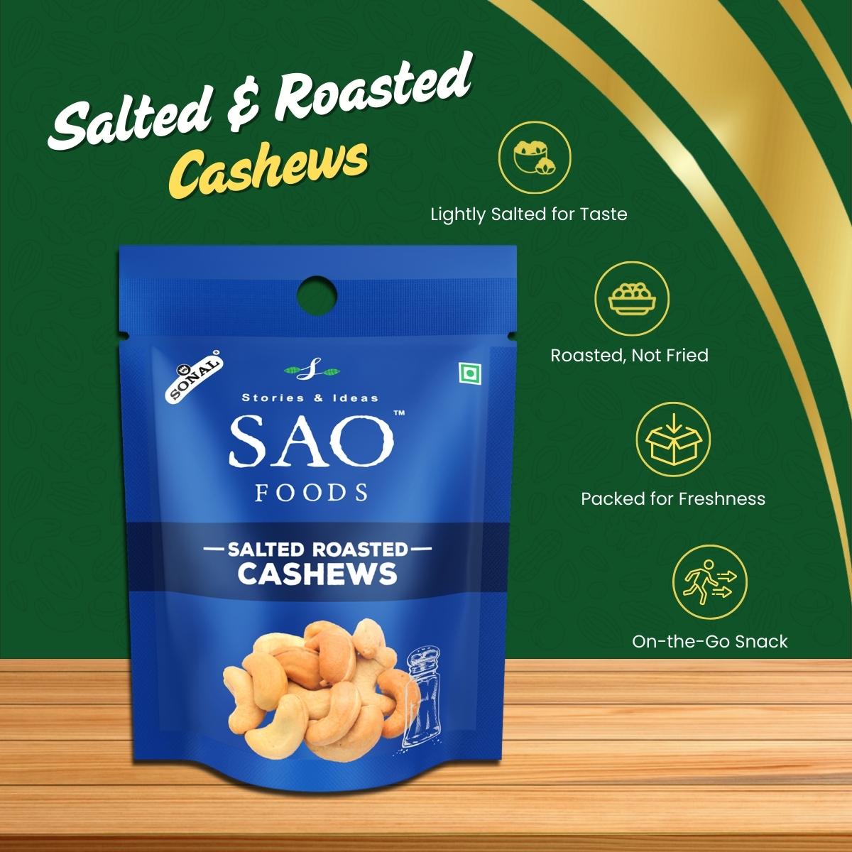Salted Roasted Cashews with Features