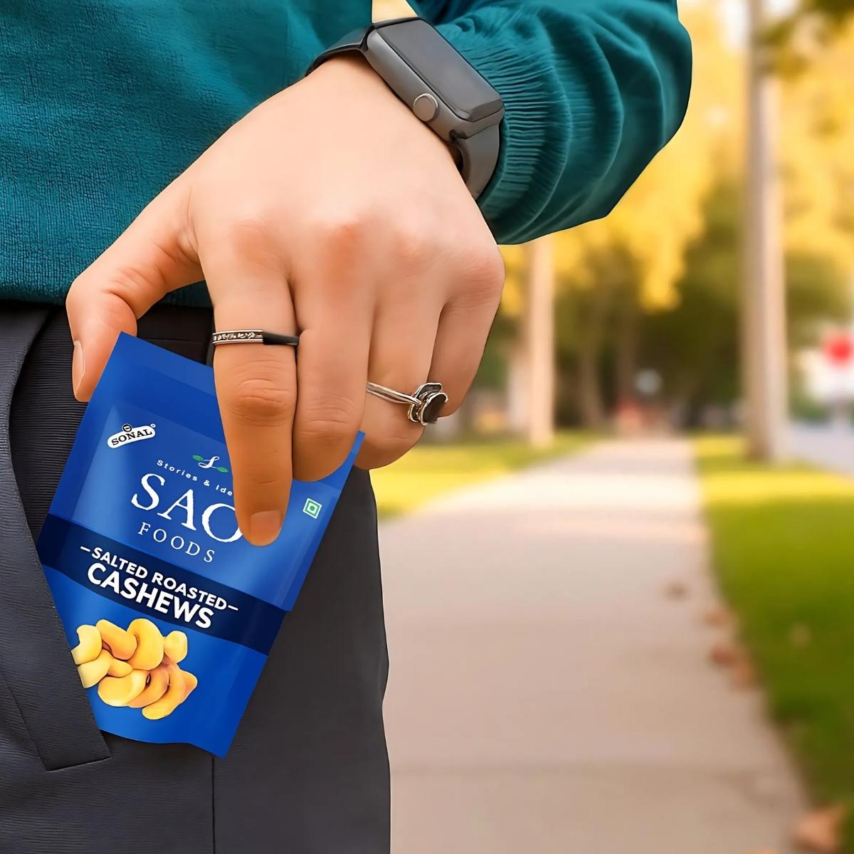 Salted Roasted Cashews - 110g | 10 Small Packs