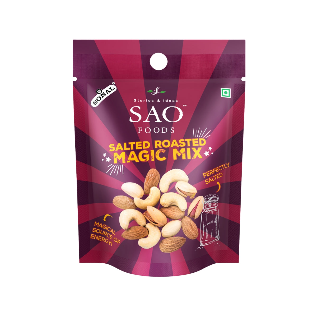 salted roasted mixed nuts small pack 12g