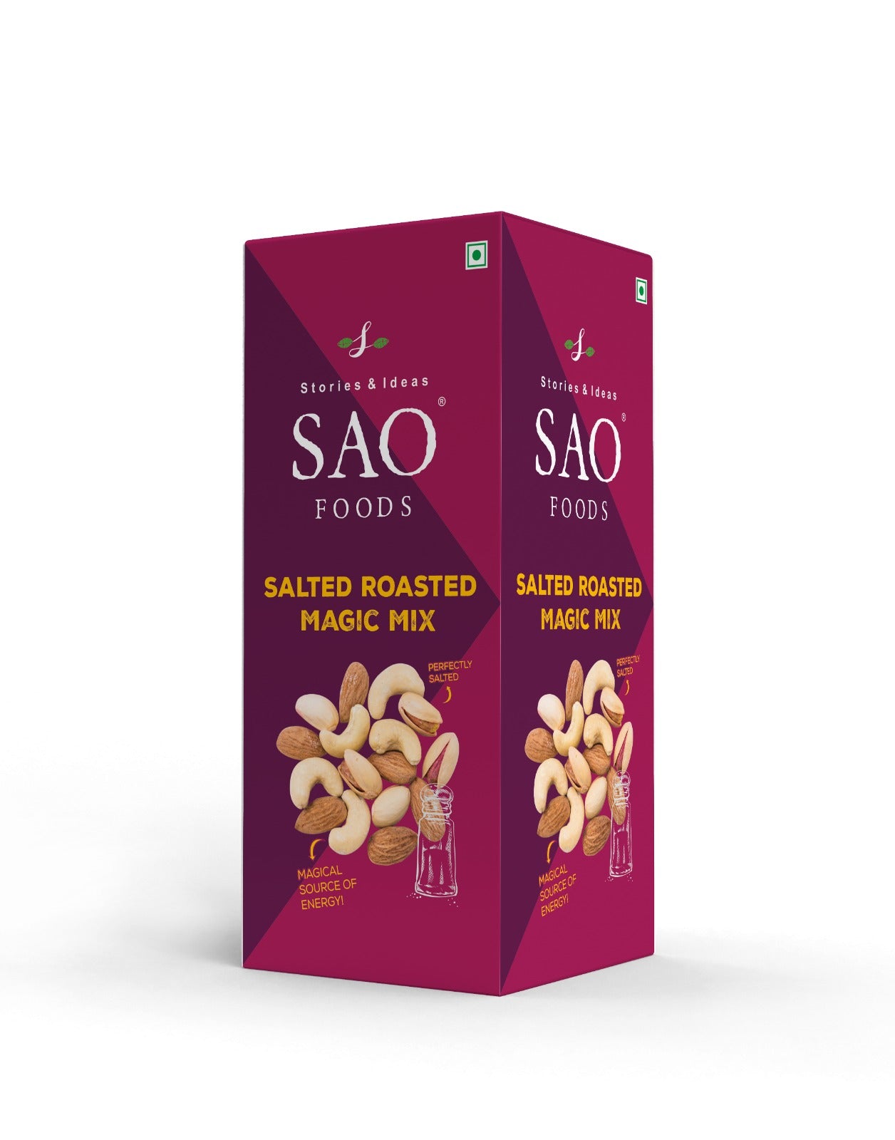 SAO FOODS Roasted & Salted Magic Mix 250 gm | Refiil Pack | Ziplock pouch inside - SAO Foods # #