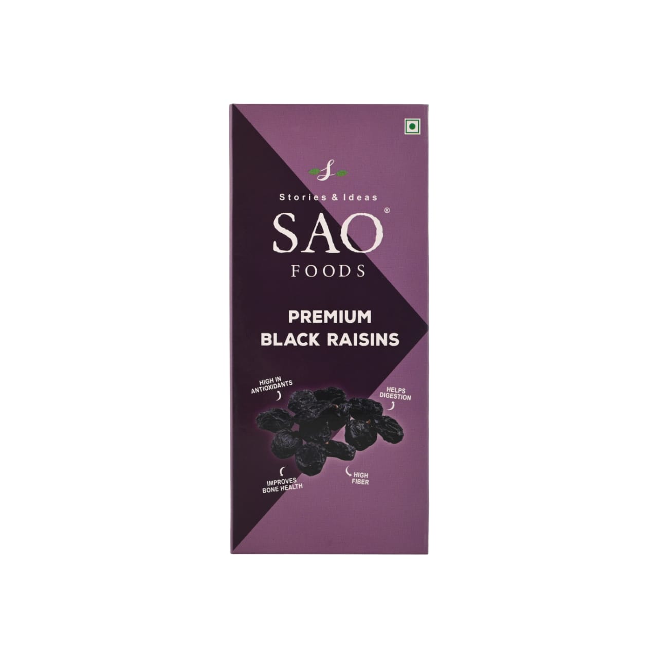 SAO FOODS Premium Black Raisins 250 grams | Refill Pack | Ziplock pouch Inside - SAO Foods # #
