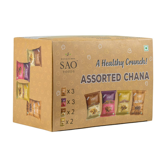 SAO FOODS Assorted Chana 40gm ( Pack of 10 * MRP 20 )