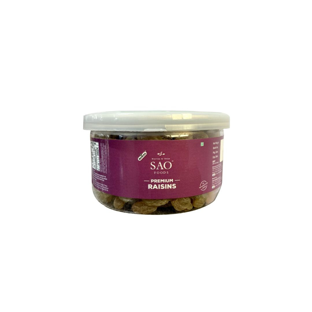Premium Raisins - 160g | PET Jar | SAO Foods
