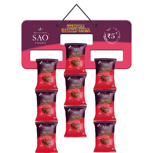 SAO Foods Peri Peri Roasted Chana 12 gm ( Pack of 24 * MRP 5)