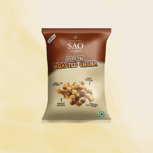 SAO Foods Plain Roasted Chana 12gm ( Pack of  24 * MRP 5 )